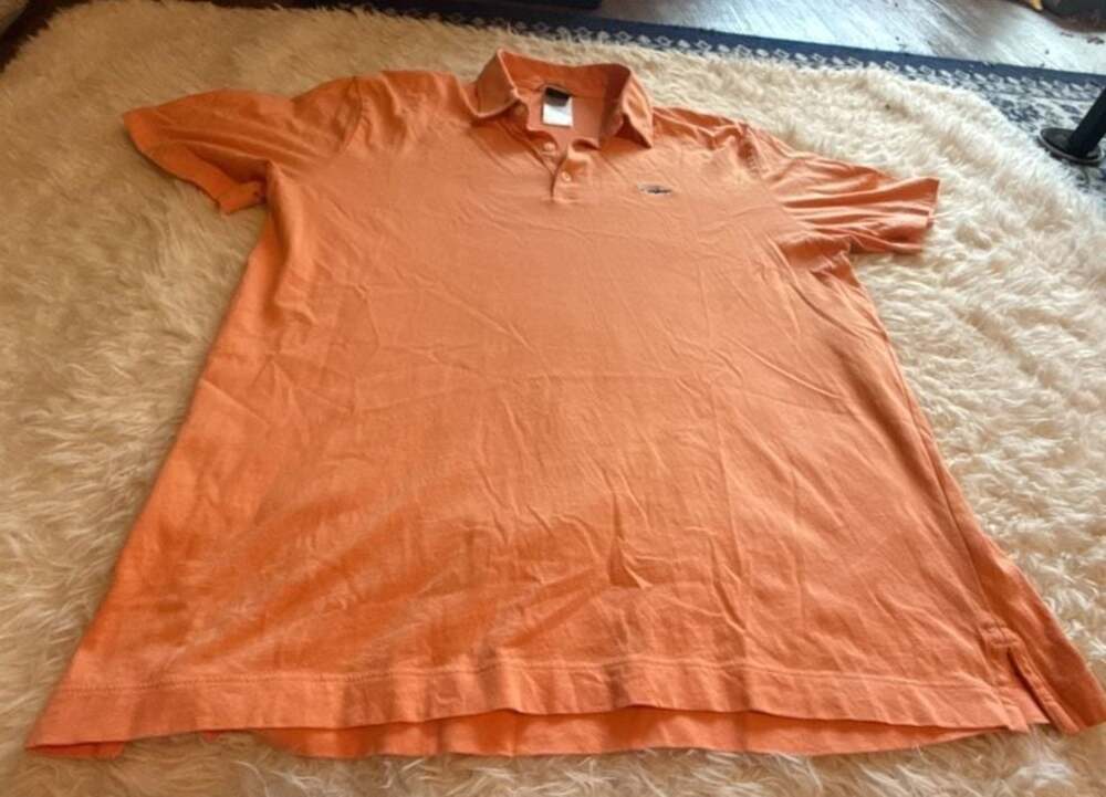 Patagonia Men's Organic Cotton Polo Shirt in Orange